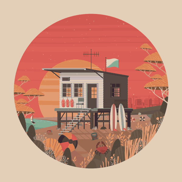 会动的建筑风景  |  德国插画师 Fl...
