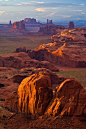 golden light on Monument Valley, Arizona - gorgeous