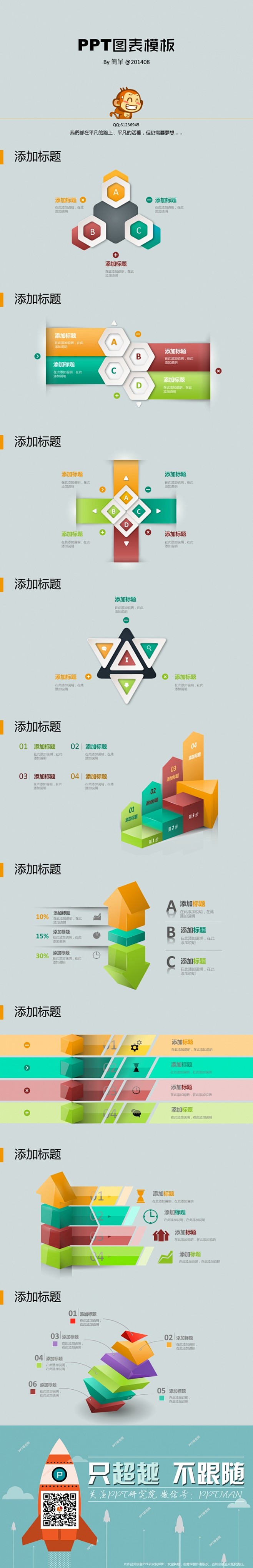 立体商务图表 - 演界网，中国首家演示设...