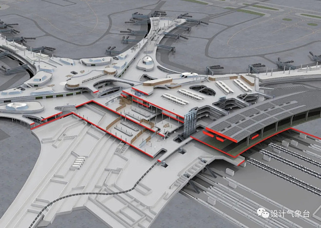 大兴机场高清剖面鸟瞰图