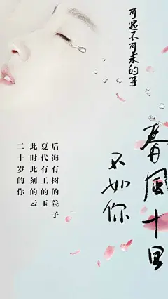电视剧《春风十里不如你》宣传海报手机壁纸