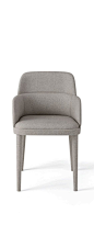 Jackie, upholstered armchair covered with fabric or suede. Designed by Stefano Bigi for Gallotti&Radice.: