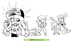 12张深受年轻人喜爱的射击游戏《喷射战士》Splatoon卡通游戏角色涂色推荐！ | 涂色集，涂色画打印大图 : 除了多人对战模式，游戏还提供了丰富的单人战役模式，玩家可以在单人模式中探索丰富的关卡，收集装备和提升自己的能力。《Splatoon》系列的游戏地图和模式多样，包括但不限于“占地对战”、“鲑鱼跑”和“英雄模式”等。《Splatoon》的游戏文 12张深受年轻人喜爱的射击游戏《喷射战士》Splatoon卡通游戏角色涂色推荐！