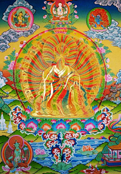 唐卡莲花生大士