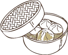 小包子卡通手绘免扣元素