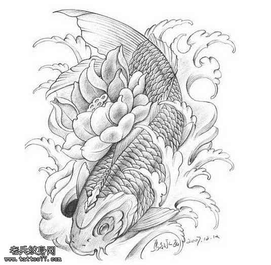 鱼纹身手稿的 搜索结果_360图片