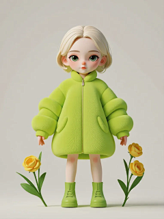 太子有喜采集到AI | 3D人物 IP