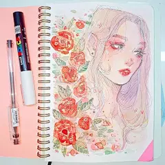 巴西美女插画家凭着绚丽多彩的水彩画实力圈粉15万，笔下古灵精怪的少女美呆了！_颜色 : 在绚丽多彩的水彩渲染下 又是一个画的好长得又好看的人 看水彩的过程，完全就是一种享受 一点点微妙的变化她都能的出来 最便宜的6.9的水彩她也觉得用起来棒棒的 像我们的小姐姐一开始也不…
