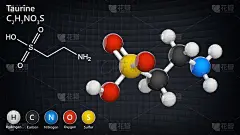 牛磺酸(2-氨基乙磺酸)的分子结构