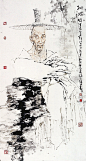 赵建成写意人物【国画】 - 白石秋水 - 白石秋水