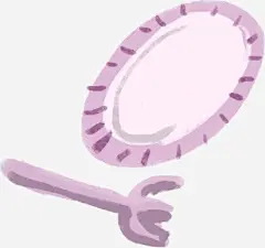 手绘生日梦幻盘子叉子免抠素材_新图网 https://ixintu.com 叉子 梦幻 生日 盘子