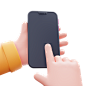 iPhone Pro卡通手势手持手机 (2)