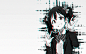 Anime 1280x800 Love Live! Yazawa Nico anime girls anime artwork monochrome simple background simple digital art
