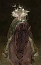 概念艺术家Merasgar（wb：merasgar）
水墨插画作品