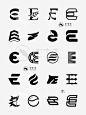 logo设计｜200个字母E的创意变形✨