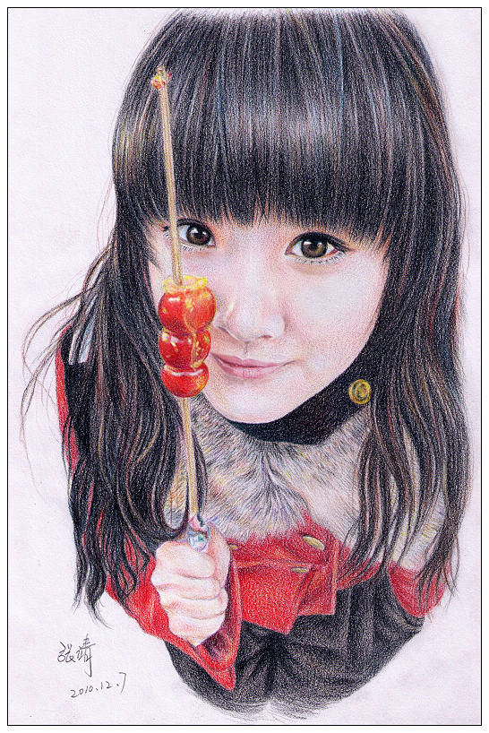 张靖Jamie 彩铅画 铅笔画 钢笔画 ...