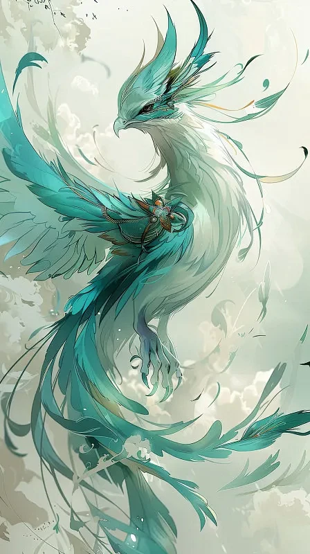 【AI数字艺术】山海经神兽青鸾图片下载-花瓣网