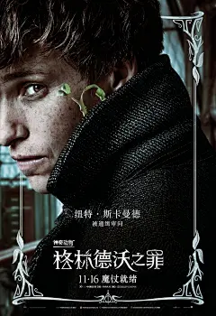 “Will we die, just a little?（我们不会就此告别。）”——电影《神奇动物在哪里》
11月最最最期待的电影即将到来！！

pic_电影《神奇动物在哪里：格林德沃之罪》海报
每日晚安  #赃物档案夹# #神奇动物:格林德沃之罪# ​​​​