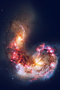 iPhone parallax wallpaper ipad antennae galaxies