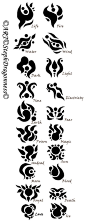 符文 Elements Symbols by StephDragonness