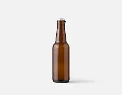 流行低调啤酒瓶子杯子样机