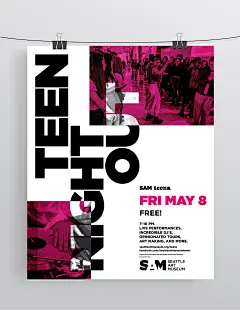 其中包括图片：Teen Night Out Promotional Posters
