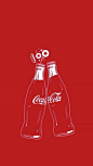 时尚潮流可口可乐饮料创意几何图形宣传海报广告设计