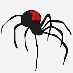 一只蜘蛛免抠素材_新图网 https://ixintu.com png图形 png装饰 手绘 蜘蛛 装饰 黑寡妇