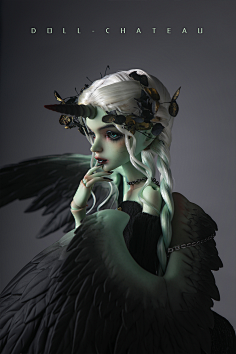 dc尼可拉 bjd娃娃4分女天使恶魔独角兽官方正版sd人偶dollchateau