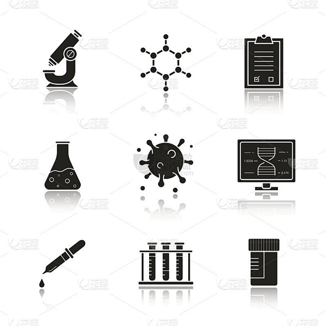 科学实验室的图标