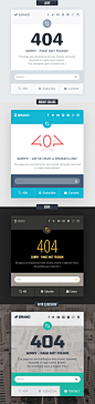 Missing - 404 Responsive Page Template on Behance