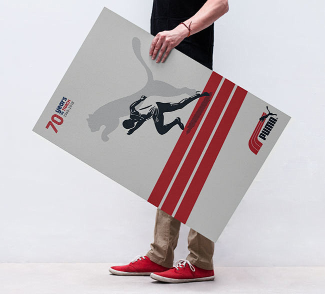 PUMA彪马70周年系列海报设计欣赏 -...