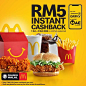 McDonald's RM5 Instant Cashback Promotion via Maybank QRPay (1 Oct 2020 - 31 Oct 2020)