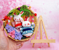 日本制 京都细工馆 情侣和服和风兔子 日式家居摆件创意结婚礼物-淘宝网