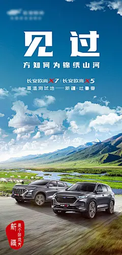 海报 汽车 热销 风景 上市 年轻 个性 宣言 简约