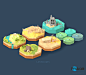 pirate 3D blender Low Poly polygon game Character models ship Weapon