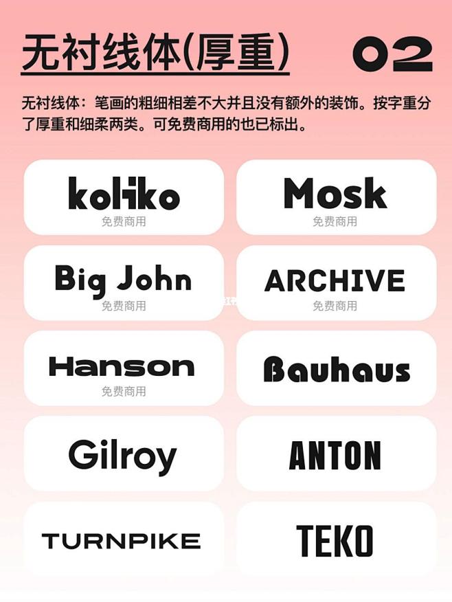 英文无衬线体字体