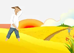 手绘装饰插图芒种节气装饰插画_新图网ixintu.com