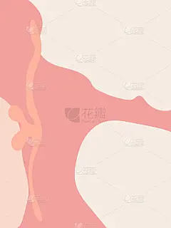 彩色模板与抽象的形状在精致的粉红色柔和的颜色。时尚的现代时尚传单，明信片，小册子，传单，名片，室内装