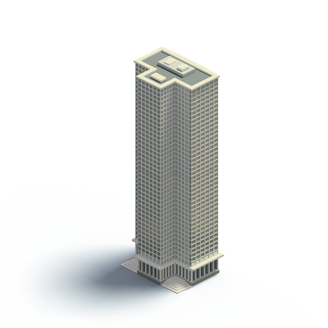 C4d建筑3D立体模型