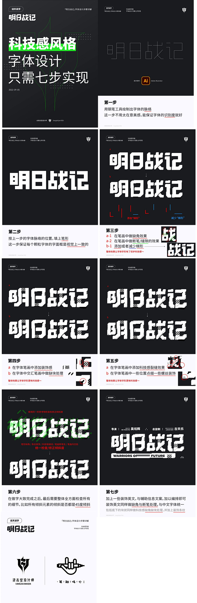科技感风格字体