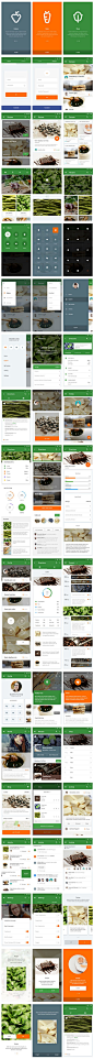 Material UI Kit: Cooking #MaterialDesign #UI #Mobile #App: 