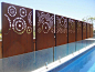 brise-vue-jardin-acier-corten-motifs-cercles