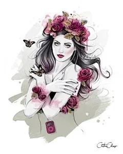 用一抹颜色 绘出画中容颜｜西班牙作家\插画家Cristina Alonso是专门为时尚和美容行业作画的插画师。她的风格特点是用图纸与色板相结合，表现出风情万种的女人。她将细腻的铅笔画与墨水、水彩、数字绘画几种绘画方式进行了巧妙的结合，创造出一幅幅具有自己独特风格的绘画作品。
#每日插画##艺术范# ​​​​