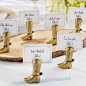 
  http://shgfts.1688.com #婚禮桌卡# #結婚佈置# #婚禮席位卡# #place cards# #betergifts# #wedding decor#   
Wedding Party Decoration SZ059 Cowboy Boot Place Card Holder