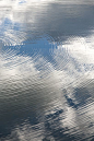 Ripples in water reflecting the clouds. #AbstractPhotography
