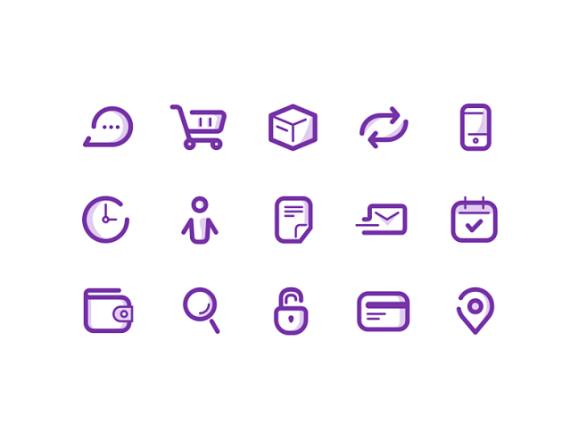 Store Icon Set  bask...