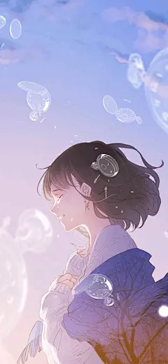 二次元全面屏手机壁纸福利（第46期） - 哔哩哔哩