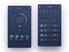 Libbyliu采集到APP天气界面