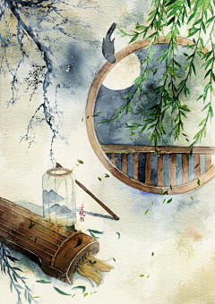 兜兜里装满糖儿_∧∧_采集到风景插画
